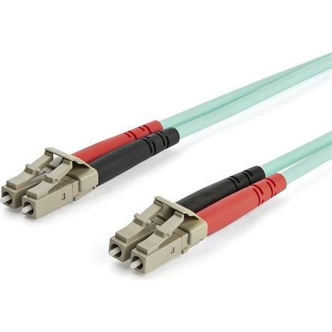 StarTech.com 15 m OM3 LWL Patchkabel - Zipcord Multimode-Glasfaserkabel LC/UPC auf LC/UPC - Vollduplex 50/125µm SFP/Optisches Kabel - 100G Optical Lichtleiterkabel - LSZH Lichtwellenleiter - LOMMF/VCS (1/4)