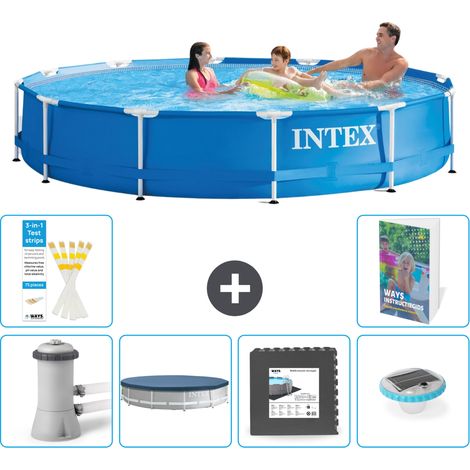 Frame Pool Rund - 366x76 cm - 7-teilig S312