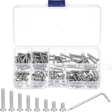 160Pcs Kit de Vis de Sécurité Torx M3x6/8/10/12/14/16/18/20mm (1/5)