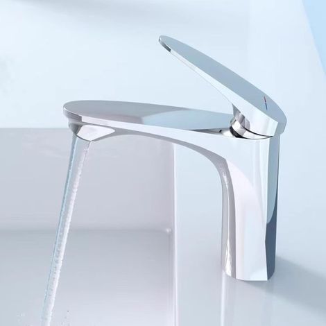 Robinet pour vasque laiton chromé monocommande pour lavabo (1/5)