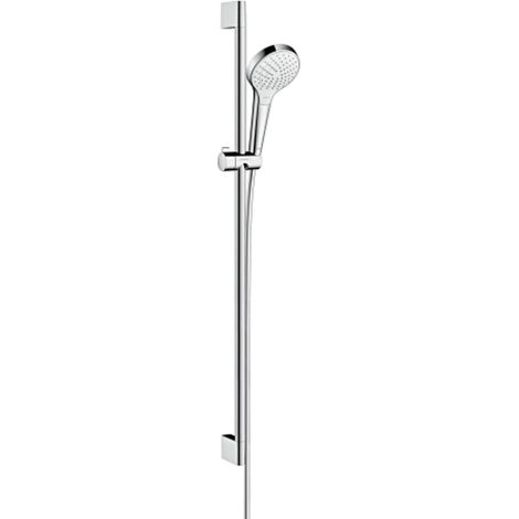 hansgrohe Croma Select S Brauseset 110 Vario mit Brausestange 90 cm Weiß/Chrom, 26572400