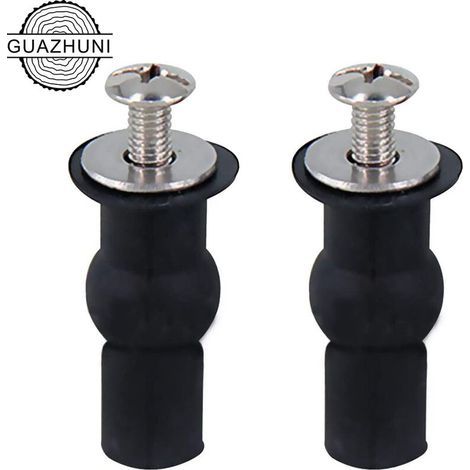 Fixations de charnières pour abattant WC, Accessoire de fixation pour abattant convient à toutes les toilettes (18 mm) (1/5)