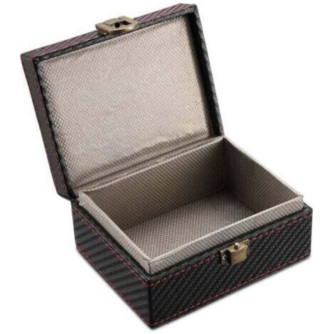 Boîte pour Clés de Voiture Boîte de Blocage de Signal Sans Clé Fibre de Carbone Pochette Protecteur pour Antivol Anti Piratage et RFID Cage (Petite boîte) (1/4)