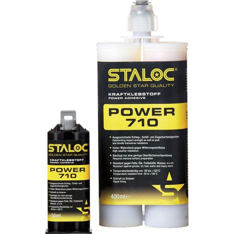 STALOC Power 710 50ml milchig weiß 2K-Strukturklebstoff, 2 Komponentenkleber ohne Mischer (1/5)