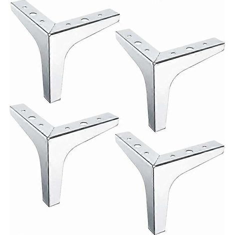 Pieds de meubles triangulaires modernes, pieds de meubles métalliques interchangeables, pieds de télévision triangulaires, pieds de lit et de canapé, bases de meubles, pieds de canapé et de table. (1/5)