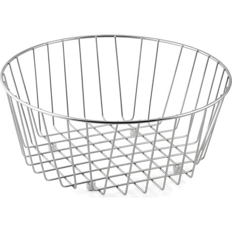 Weis Spülkorb Cestello per lav, Acciaio Inossidabile, Argento, 37 x 37 x 14 cm