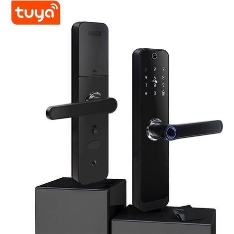 Tuya Serratura Biometrica Smart WiFi Reversibile con Fotocamera e Blocco Maniglia (1/5)