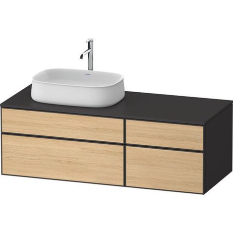 Duravit Zencha Konsolenwaschtischunterbau, 1300x550mm, 2 Auszüge, (1/2)