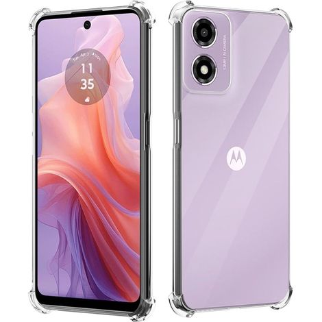 Étui pour Motorola Moto E14, résistant aux chutes, transparent (1/5)