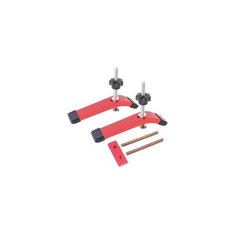Serre-joint en aluminium pour rail en T avec boulons en T et curseur, 16 cm (L) x 3,3 cm (l), serrage rapide pour le travail du bois (1/5)