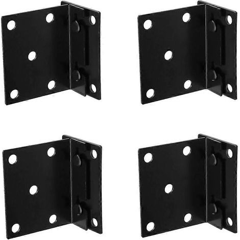 4-teiliges Bettgestell-Set, Doppelhaken- und Schlitzpfosten, 3,5 Zoll x 3 Zoll (1/5)