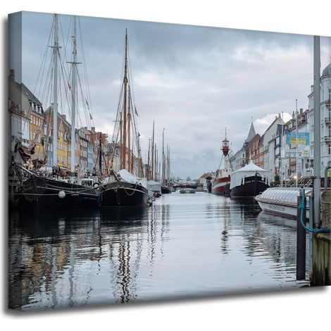 Leinwanddruck Architektur Kopenhagen 50x40 cm Dänemark Europa Hauptstadt
