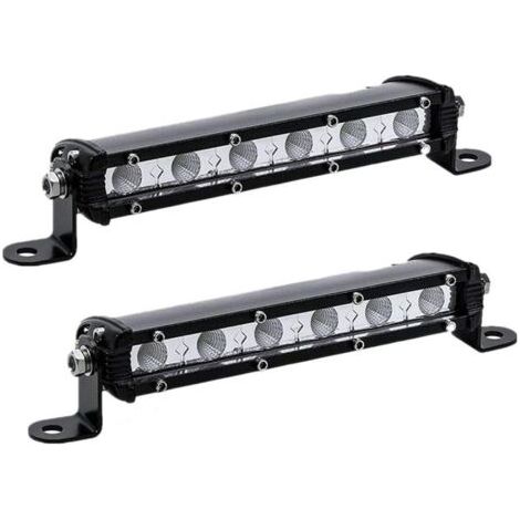 18cm 18W Feux de recul led fin 12V, phare de travail led 12v, longue portee led projecteur led pour remorque, voiture, moto, 4x4 accessoire… (1/3)