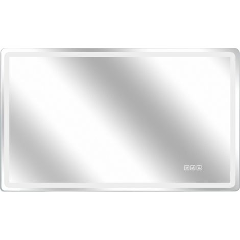 Specchio bagno LED senza cornice 60x100 cm, antiappannamento, 3 colori luce, MODENUIT (1/5)
