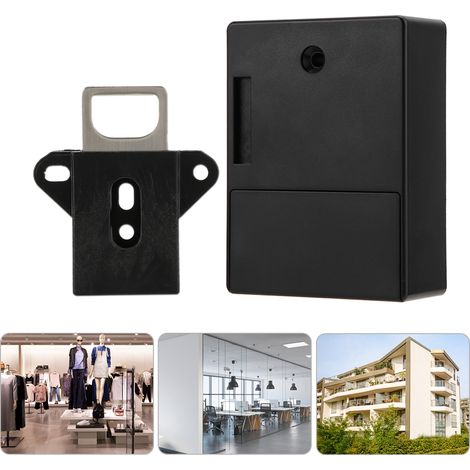 Armoire de rangement RFID avec tiroir et serrure électronique sans perçage, installation facile (piles non fournies) (1/5)