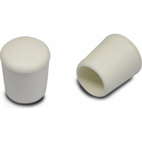 Ajile - Embout flexible enveloppant BLANC pour tube de diam. 14 mm