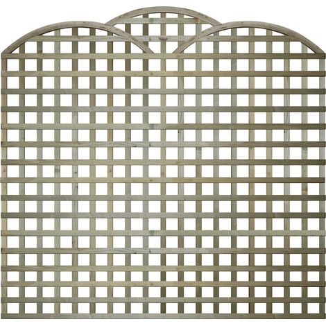 6ft x 5ft Triple Dome Privacy Trellis Panel