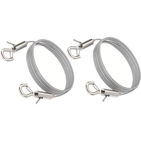 iplusmile Fil de suspension élégant argenté 2 m en acier inoxydable (1/5)