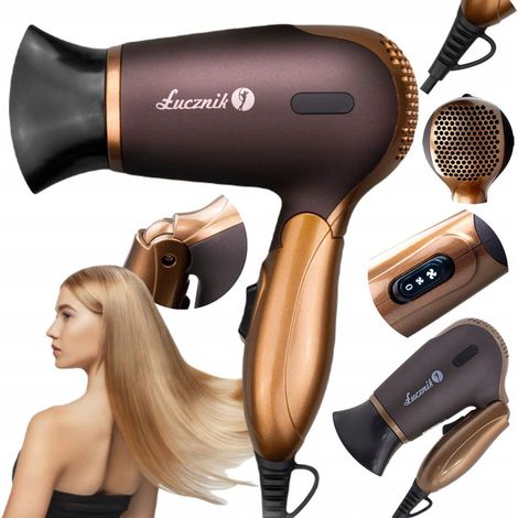 Kleiner, leichter und kompakter Reisehaartrockner mit klappbarem Griff, 1200 W