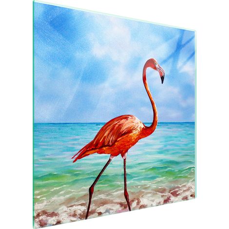 GLASSCHUTZPLATTE FÜR HERD 50x52 FLAMINGO (1/5)