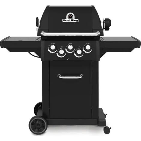 Barbecue a gas Broil King Royal 390 Shadow 3 bruciatori e fornello girarrosto