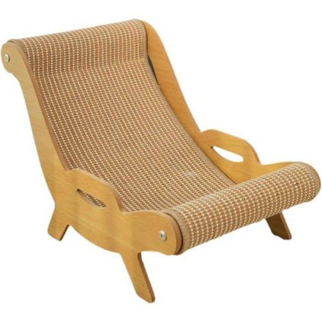 Grattoir et Repos, Fauteuil Inclinable à Chat Multifonction, Griffoire, Tapis à Gratter en Sisal pour Chat, Résistant à l'usure (1/4)