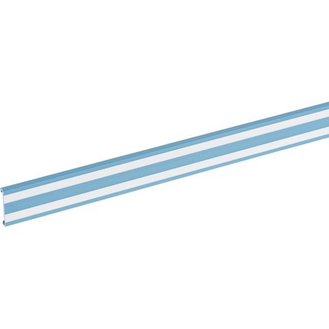 Couvercle goulotte bleue bande blanche l.40 (037042)