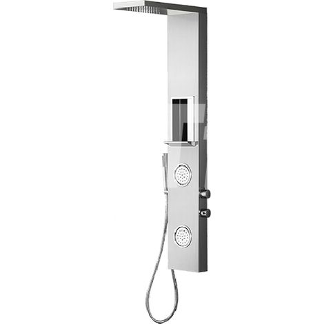 PANNELLO DOCCIA MULTIFUNZIONE  MOD. ZANTE Misura: Acciaio inox spazzolato