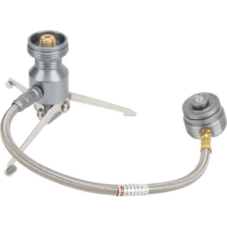 Support stable pliable réchaud trépied avec adaptateur bouteille butane étanche pour randonnée pêche camping (1/5)