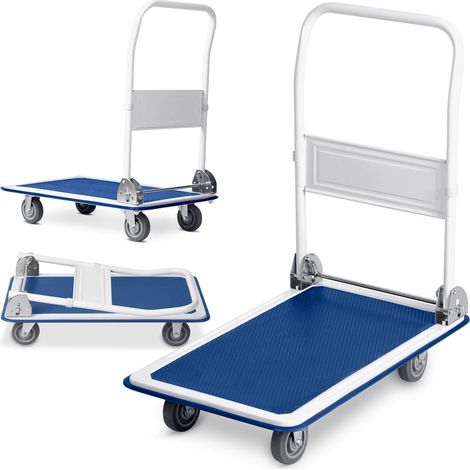 Handgezogener transportwagen hm 505 wei blau
