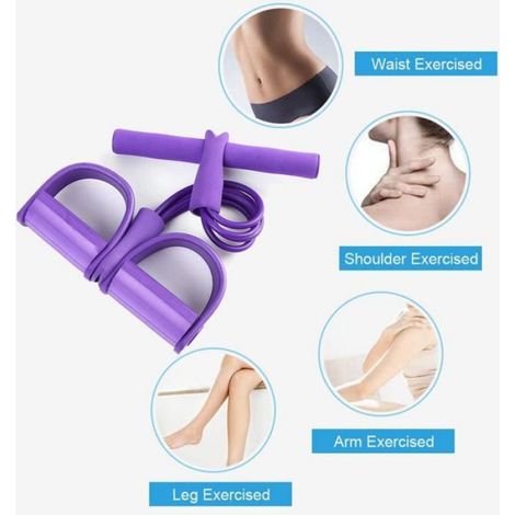 Bande De Résistance Élastique - Latex Naturel - Antidérapant - Pour Fitness Et Renforcement Musculaire - 1 Pièce (1/4)
