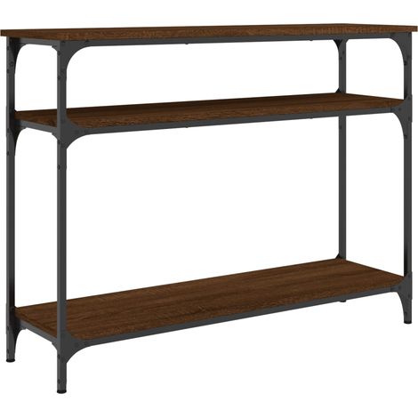 Maison Exclusive - Mesa consola madera de ingeniería marrón roble