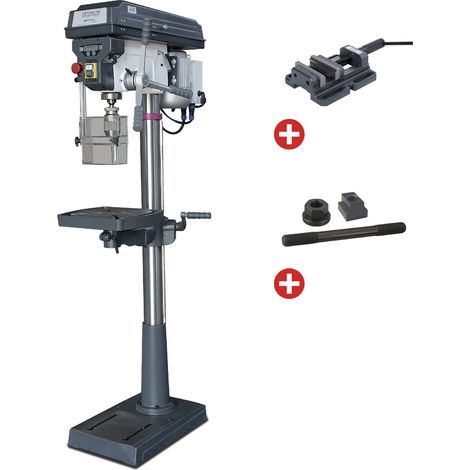 Perceuse à colonne jusque ø 25 mm CM3 750W 230V affichage digital + étau de perçage + jeu de boulons Optidrill D26PRO 230V PACK