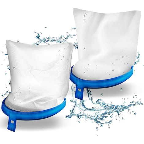 tillvex® 2x Ersatzfilter für Poolsauger bis zu 15 m³ (15000 Liter) Filter für groben und feinen Schmutz