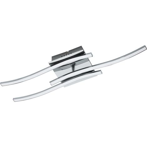 LED Plafonnier Valmora, lampe de plafond 3 flammes, matériau : (1/4)