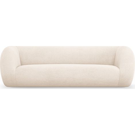 Canapé 3 places en bouclé beige (1/5)