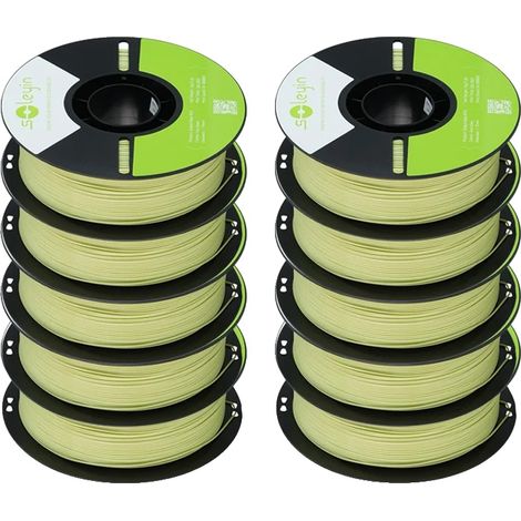 Filament d'imprimante 3D, bobine de 10 kg, grande résistance, Vert Fougère Petg (1/2)