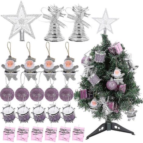 Boules de Noël décoratives en vrac, 3,5 x 3,5 x 3,5 cm, lot de 29 pièces (1/5)
