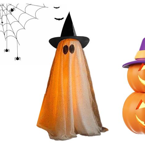 Halloween Geisterdekorationen mit Fernbedienungslichtern