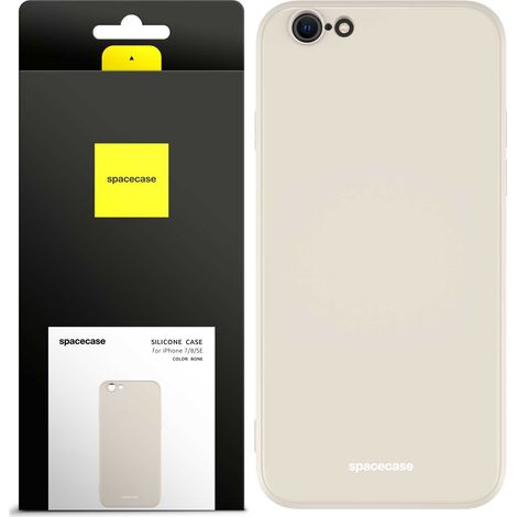 Funda de silicona Spacecase para iPhone 7/8/SE color hueso (1/5)