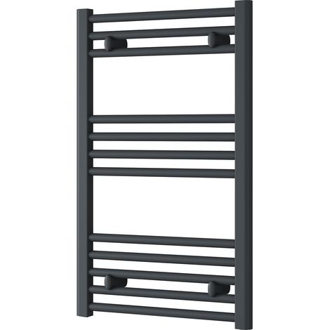 Reina Capo Anthracite Electric Towel Rail 800mm High x 600mm Wide (+ Anthracite Weekly Program Element) (1/5)