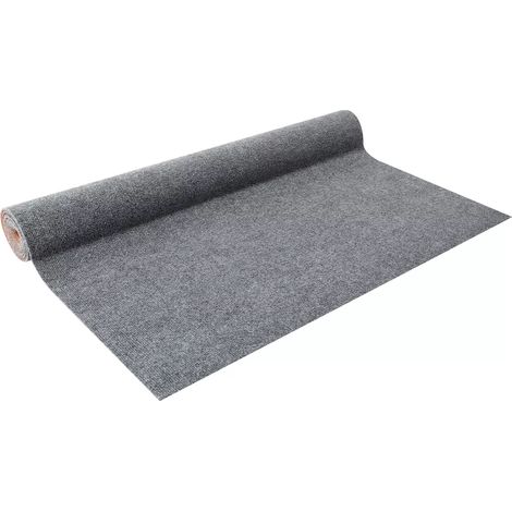 Tapis de couloir, Tapis de sol intérieur / extérieur, tapis de sol antidérapant, tapis D'entrée gris moderne, pour salon, chambre à coucher, cuisine, bureau, couloir, gris (1/5)