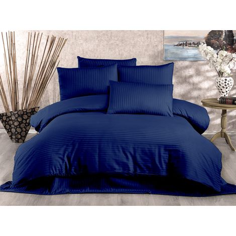 Funda nórdica, funda nórdica, ropa de cama Set Azul oscuro