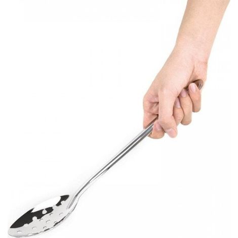 Cuillère inox de service perforée (L)330 mm (1/3)