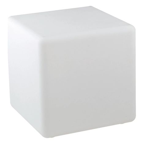 Lampada cubo LED GECO ricaricabile da esterno RGB con telecomando 40x40 cm (1/2)