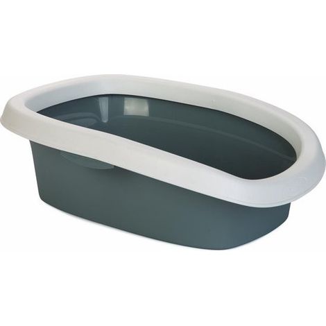 Bac a litière sprint 10 bleu acier 31 x 43 x 14 h pour chat - animallparadise (1/3)