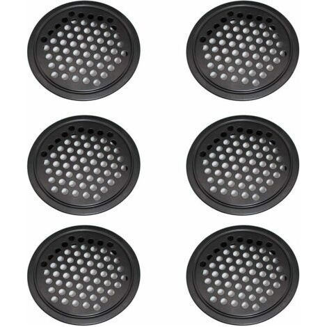6PCS Griglia di Ventilazione per Armadio - Griglia di Ventilazione Rotonda da 60 mm, Utilizzabile in Garage, Bagno e Camera da Letto (1/5)