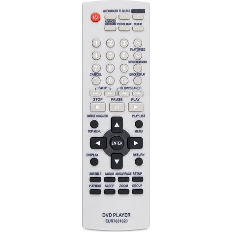 Télécommande pour Lecteur DVD Panasonic, Compatible avec EUR7631020 (1/5)