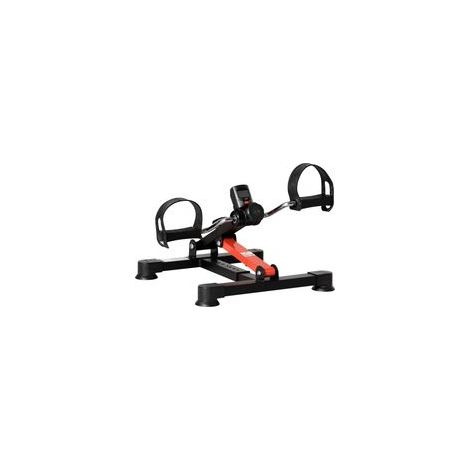 Mini-Heimtrainer mit einstellbarem Widerstand, LCD-Bildschirm, 33–43 x 40 x 24,5–34,5 cm, schwarzer Stahl