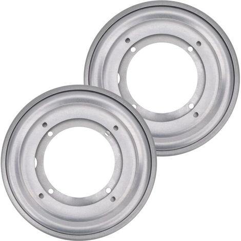 Juego de 2 platos giratorios redondos, 20,4 cm (8 pulgadas), base giratoria plateada, base de bandeja giratoria para mesa giratoria, bandeja, cocina